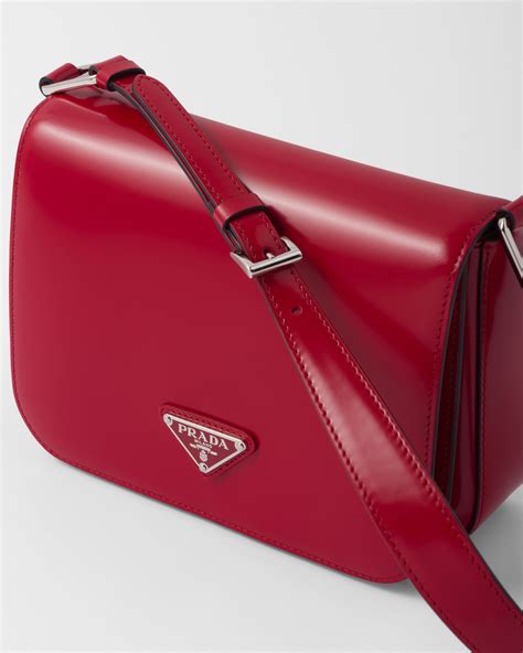 brushed leather shoulder bag prada|Prada outlet shoulder.